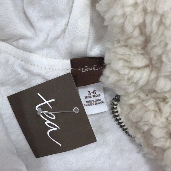 Infant Girl Tea Collection Sherpa Fleec Hoodie - Picture 3 of 7